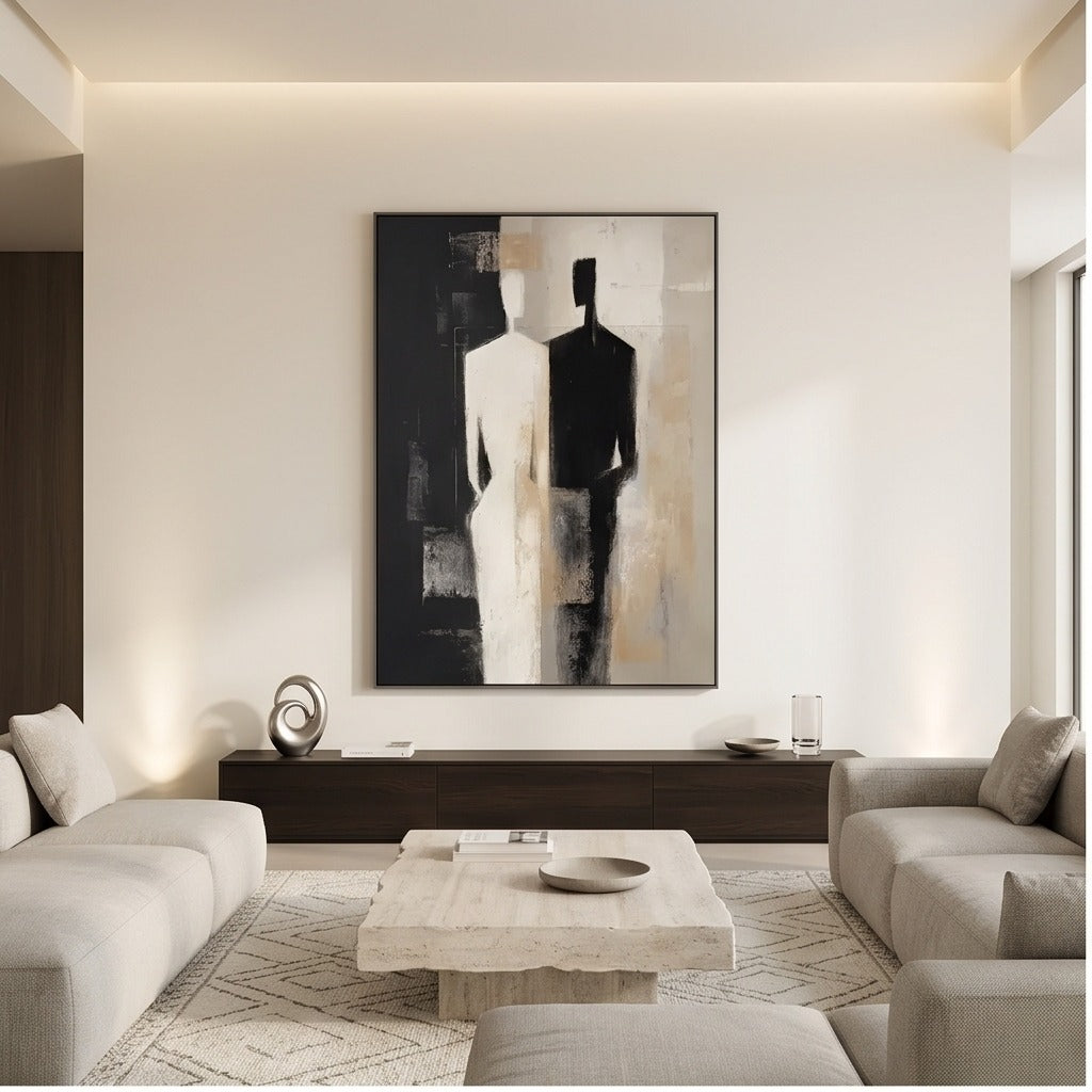 Neutral Figurative Abstract Wall Art #TO037