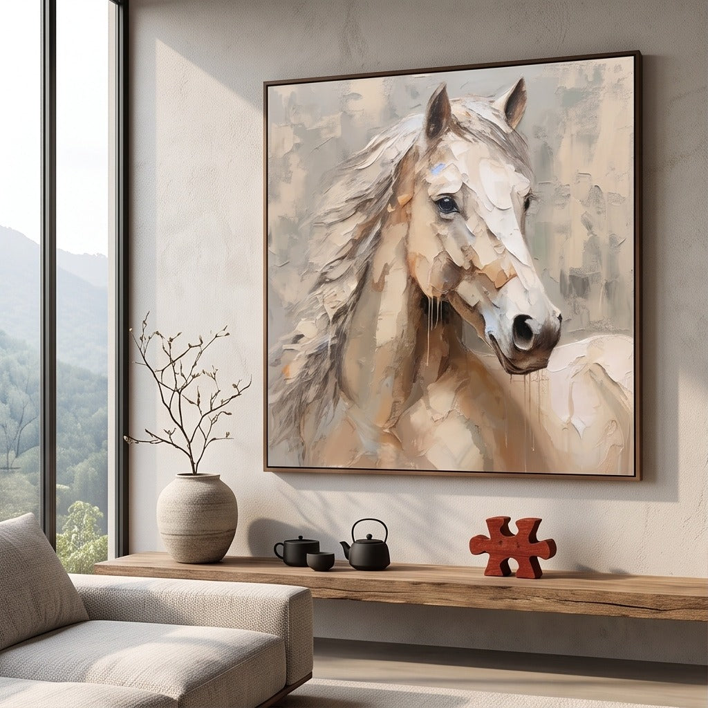 Neutral Horse Wall Art #TO849