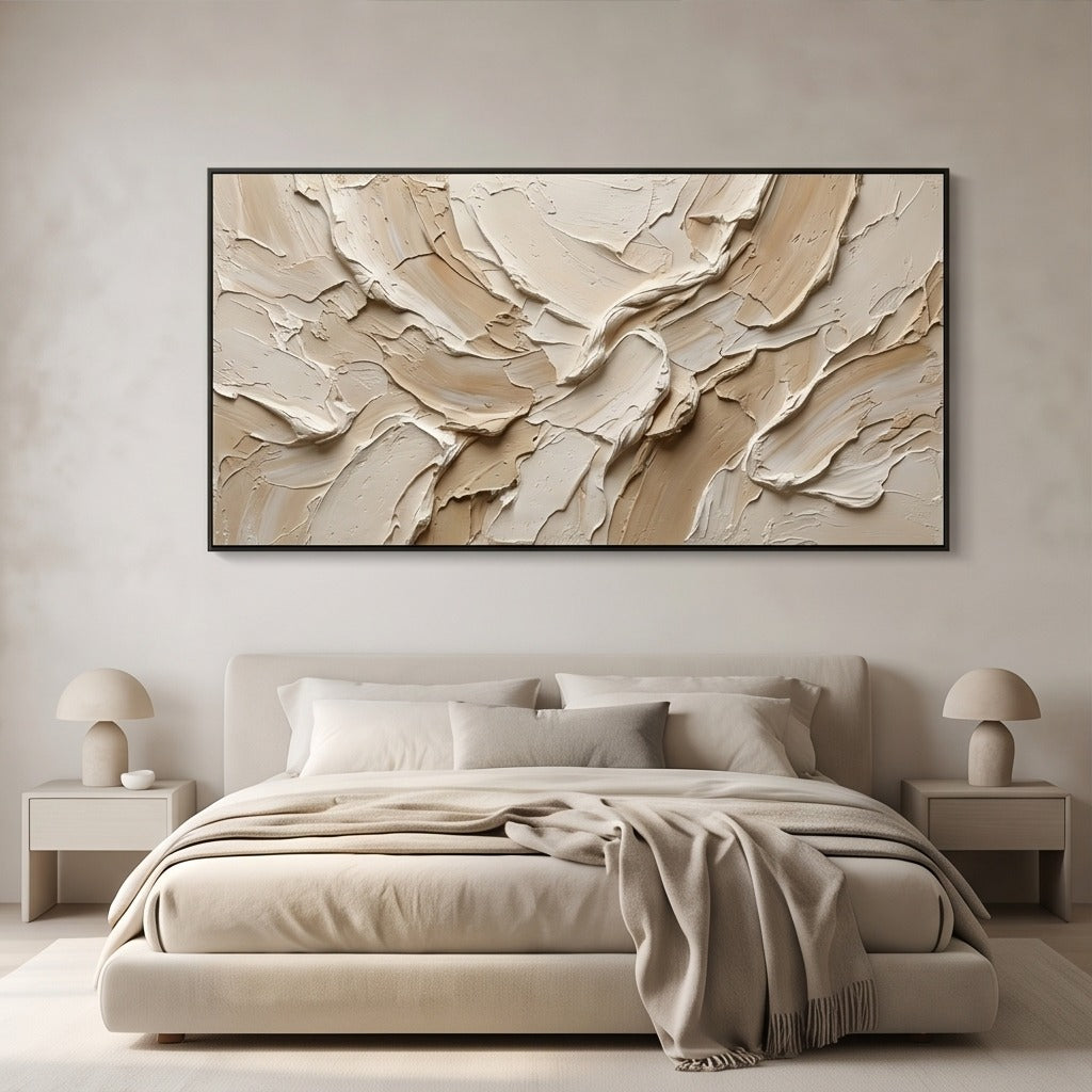 Neutral Textured Abstract Wall Art #TO899