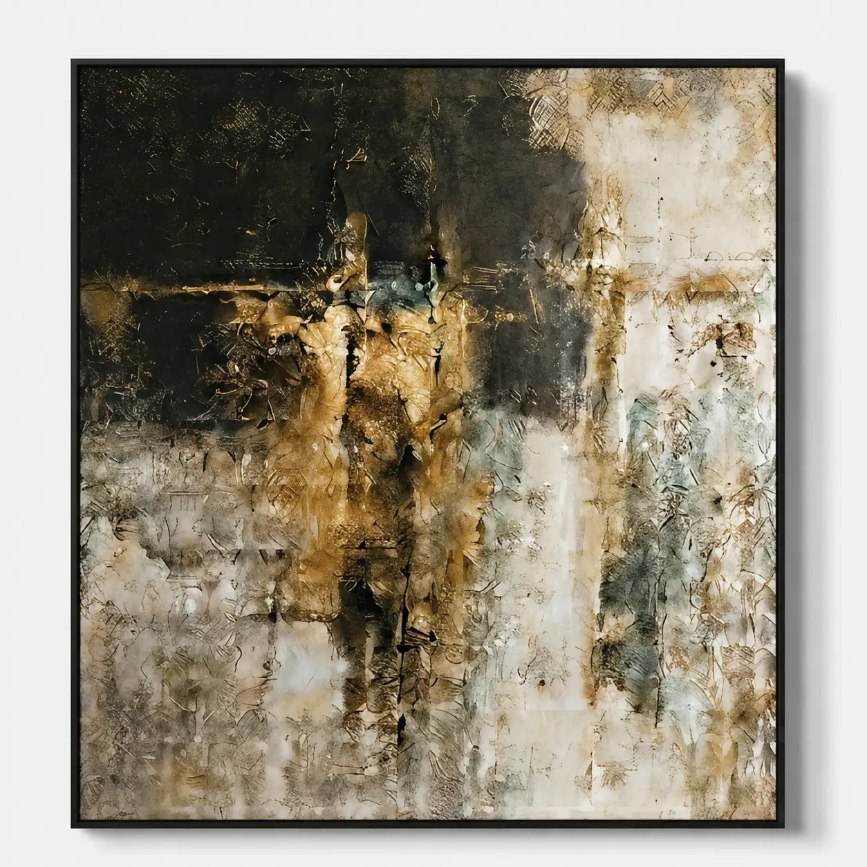 Textured Neutral Abstract Wall Art #TA104