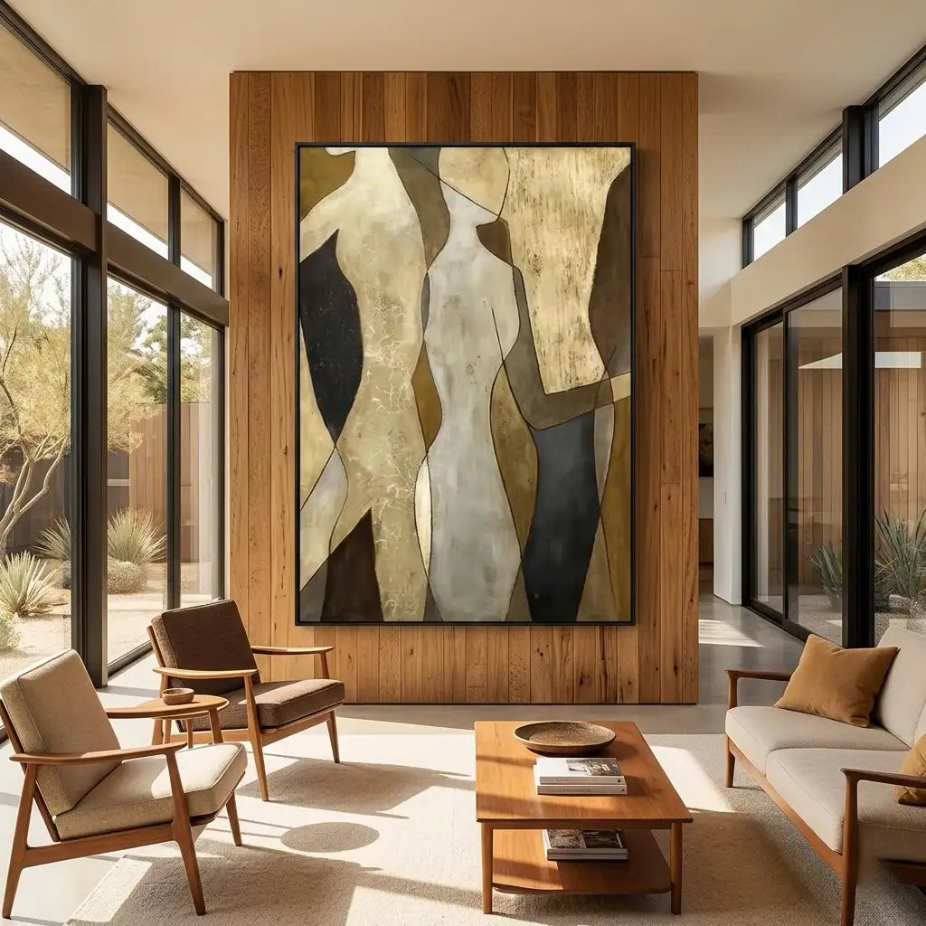 Neutral Figurative Abstract Wall Art #MT037