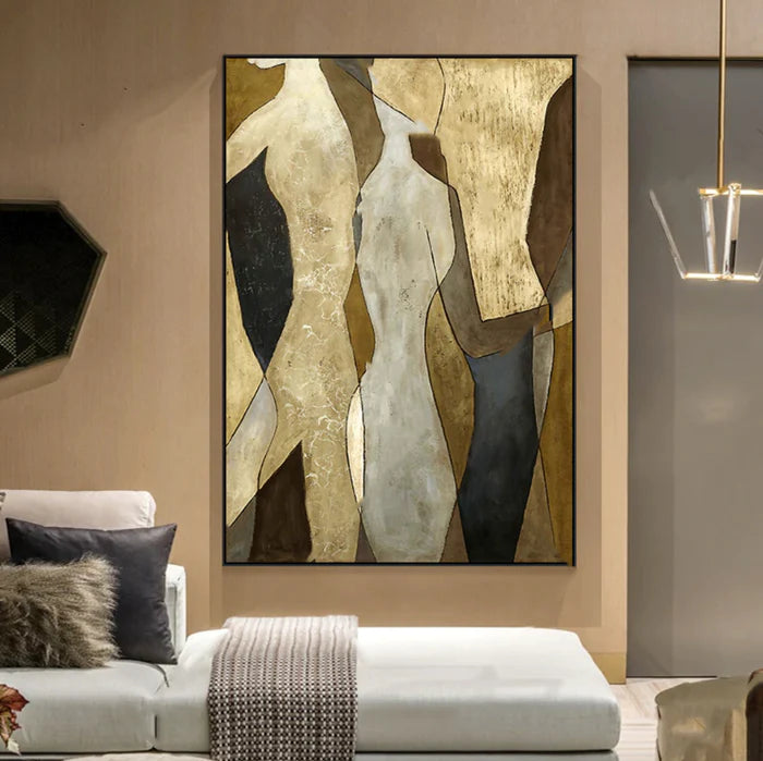 Neutral Figurative Abstract Wall Art #MT037