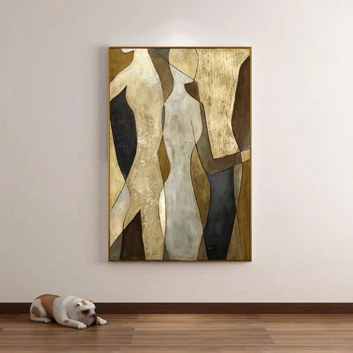 Neutral Figurative Abstract Wall Art #MT037