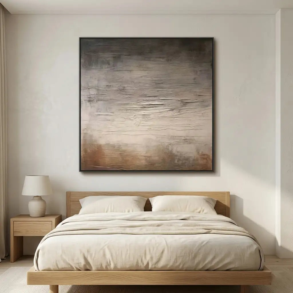 Neutral Textured Abstract Wall Art #TA045