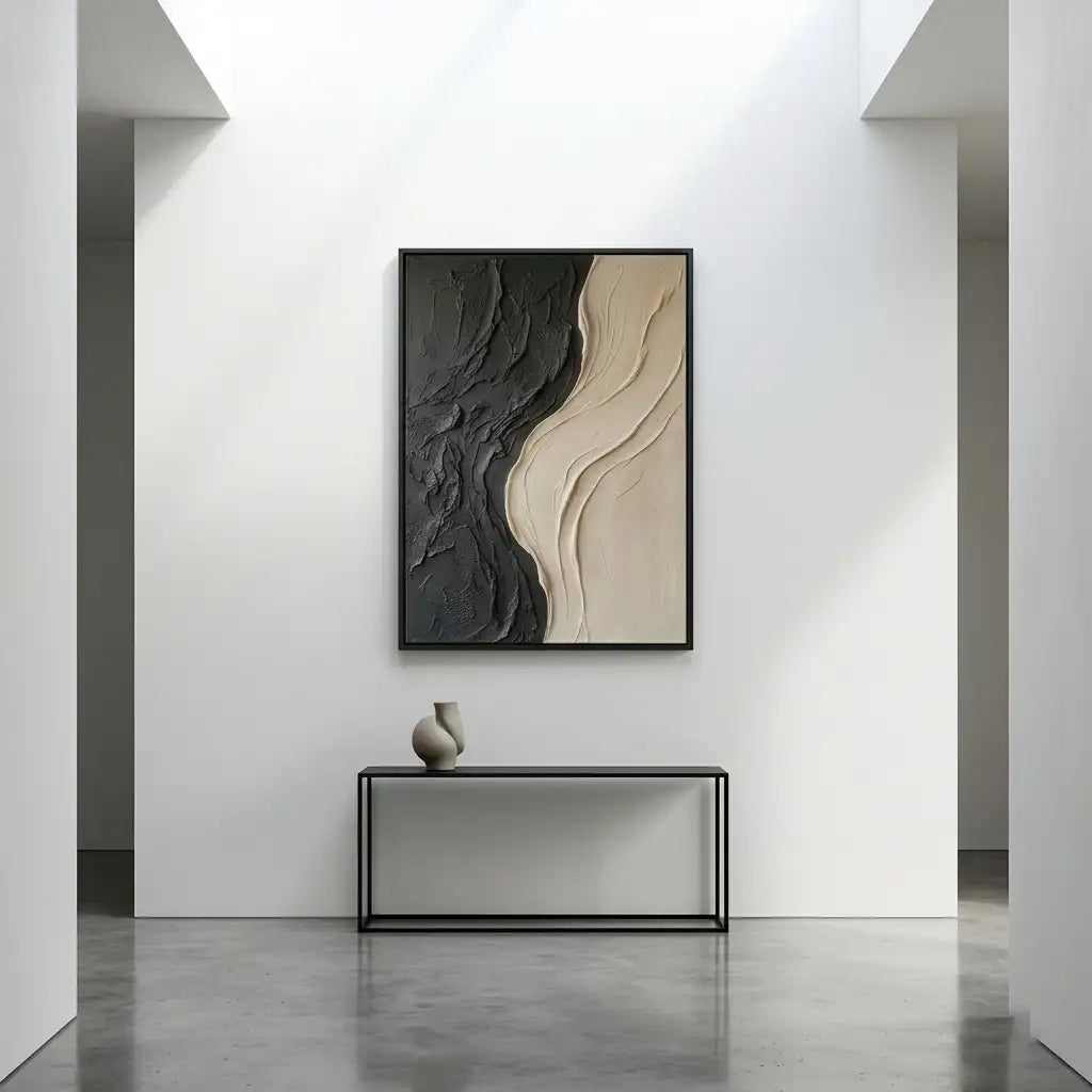 Neutral Textured Abstract Wall Art #MT018
