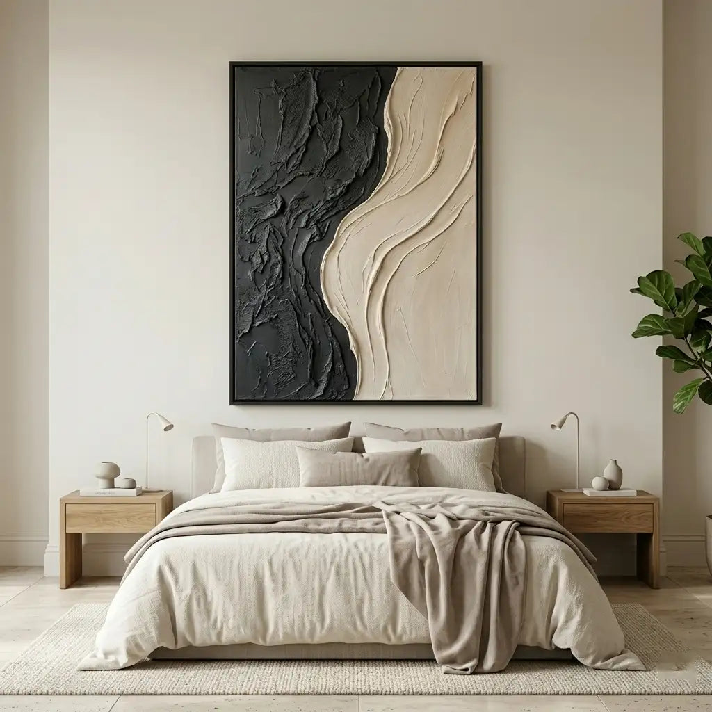 Neutral Textured Abstract Wall Art #MT018