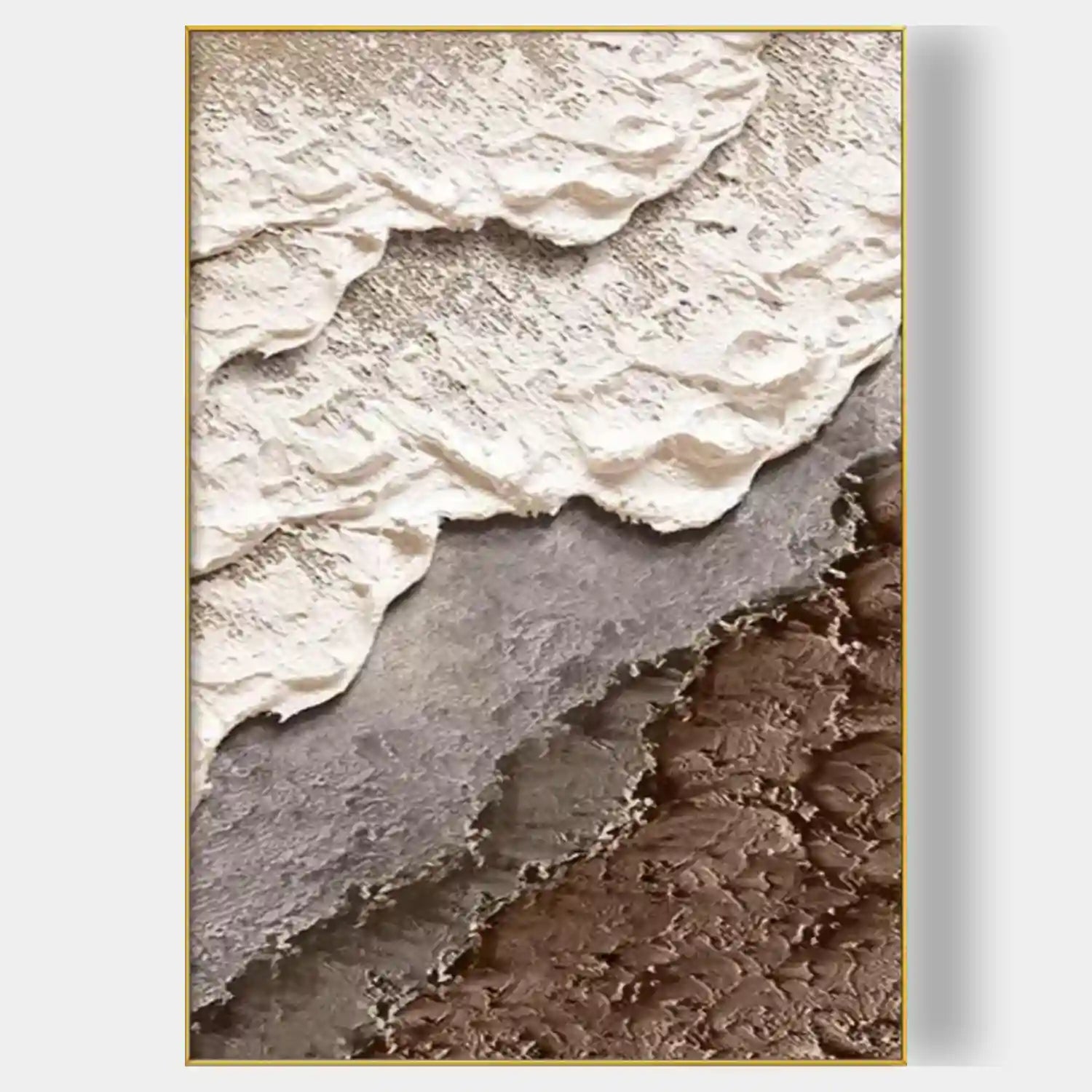 Textured Neutral Abstract Wall Art #MT319
