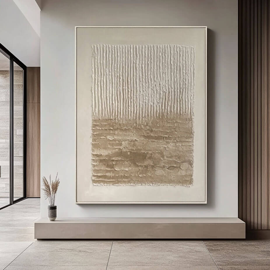 Neutral Textured Abstract Wall Art #MT823