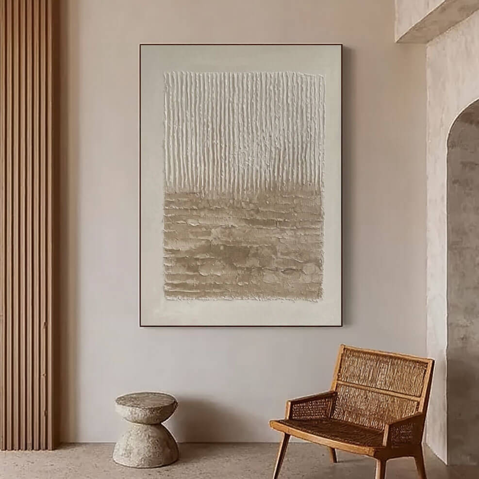 Neutral Textured Abstract Wall Art #MT823