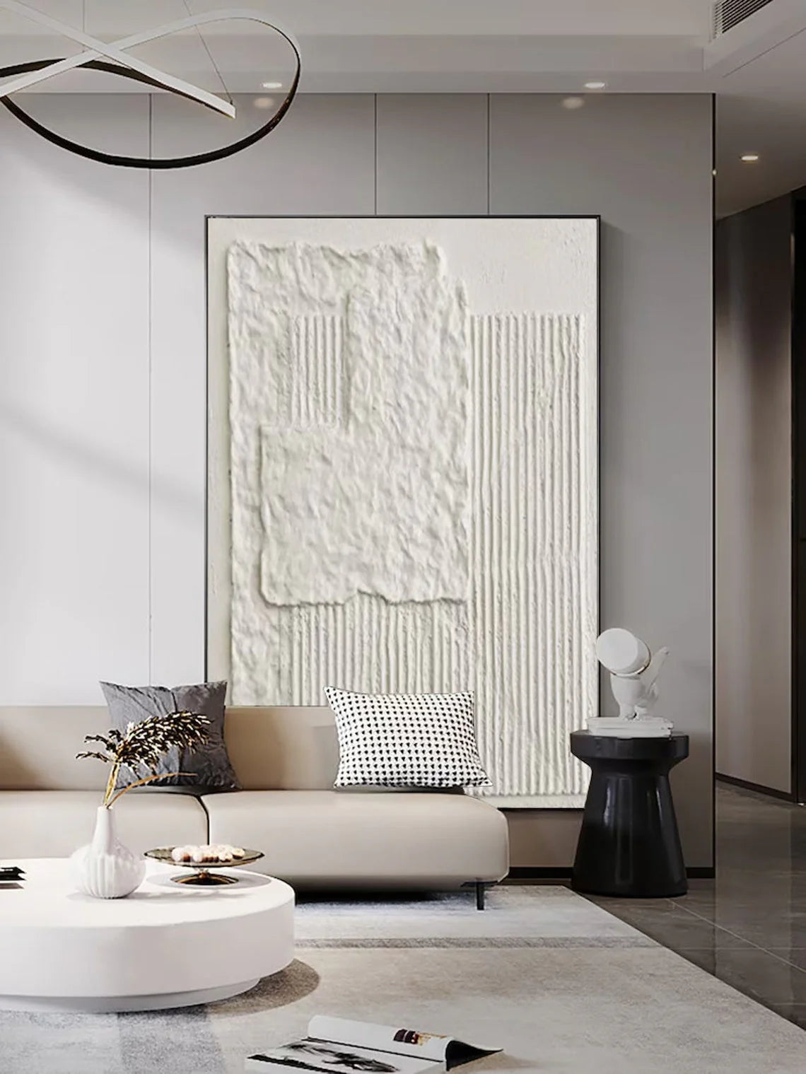 Minimalist Textured Wall Art #TA055