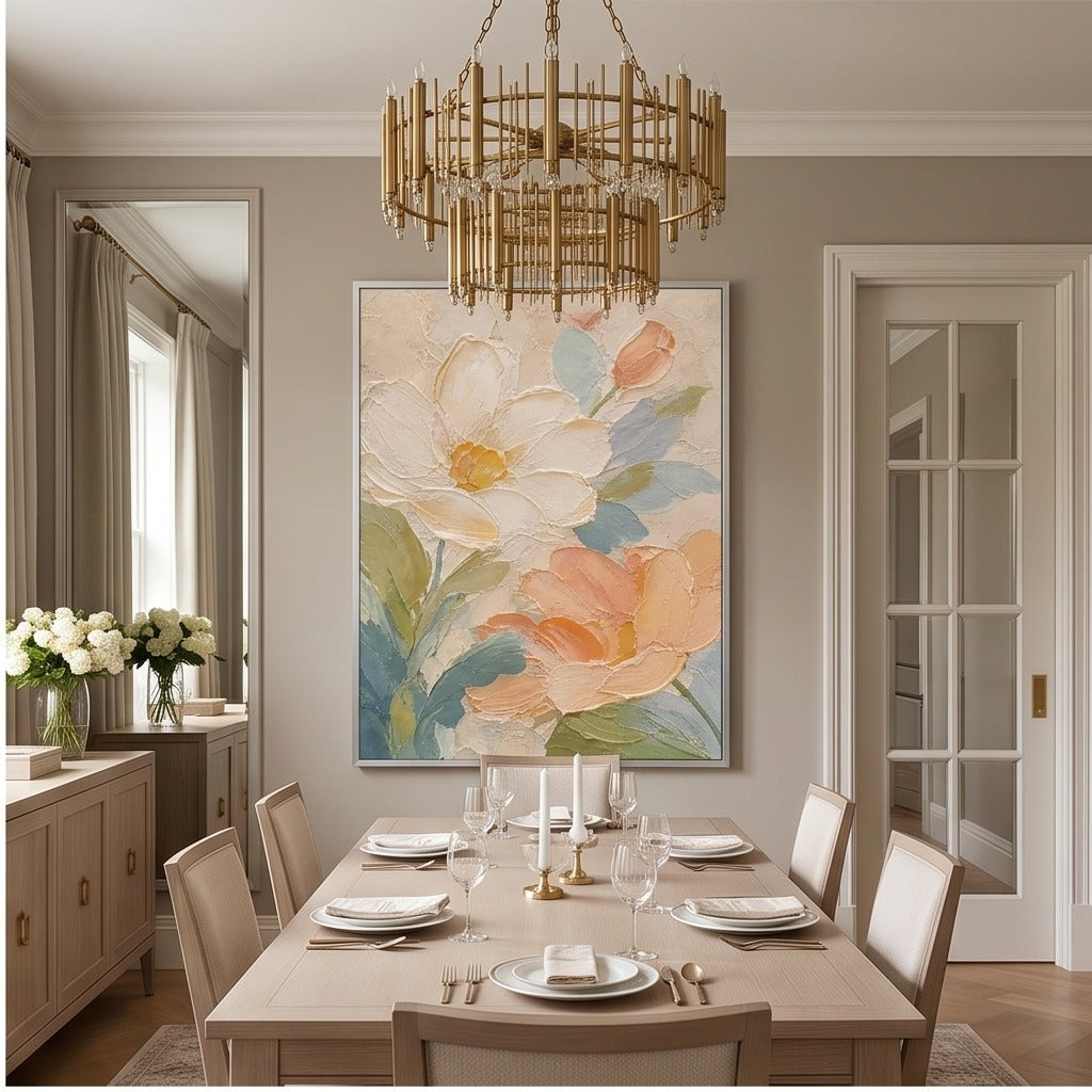Pastel Floral Abstract Wall Art #TO191