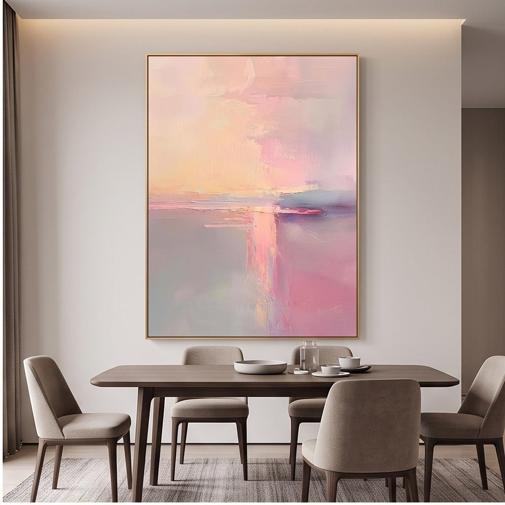 Pastel Abstract Landscape Wall Art #TO126