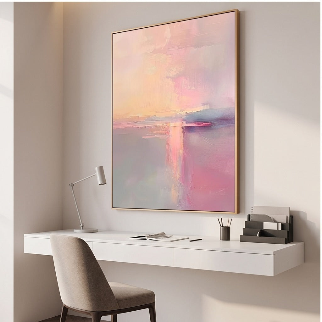 Pastel Abstract Landscape Wall Art #TO126