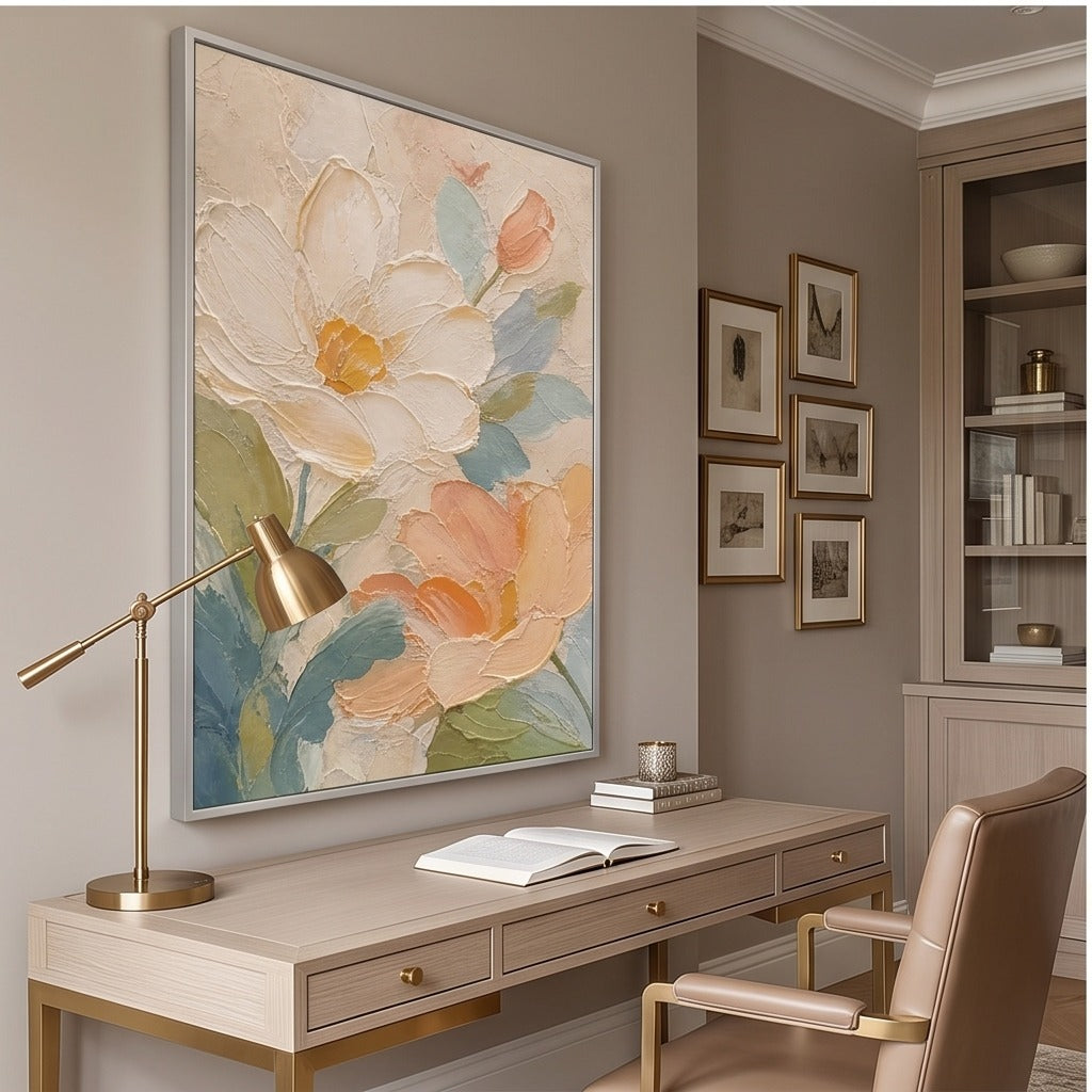 Pastel Floral Abstract Wall Art #TO191