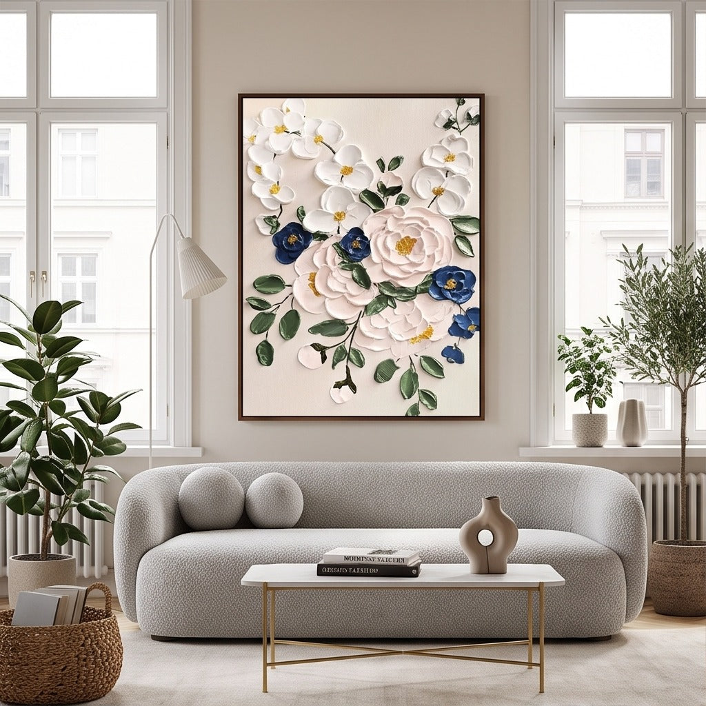 Sculptural Floral Wall Art #TO870