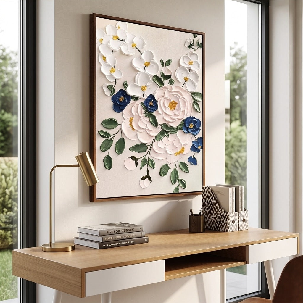 Sculptural Floral Wall Art #TO870