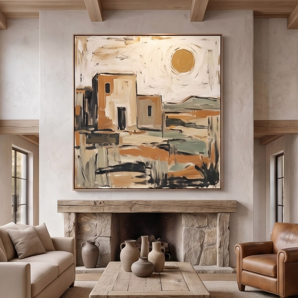 Southwestern Abstract Landscape Wall Art #TO796