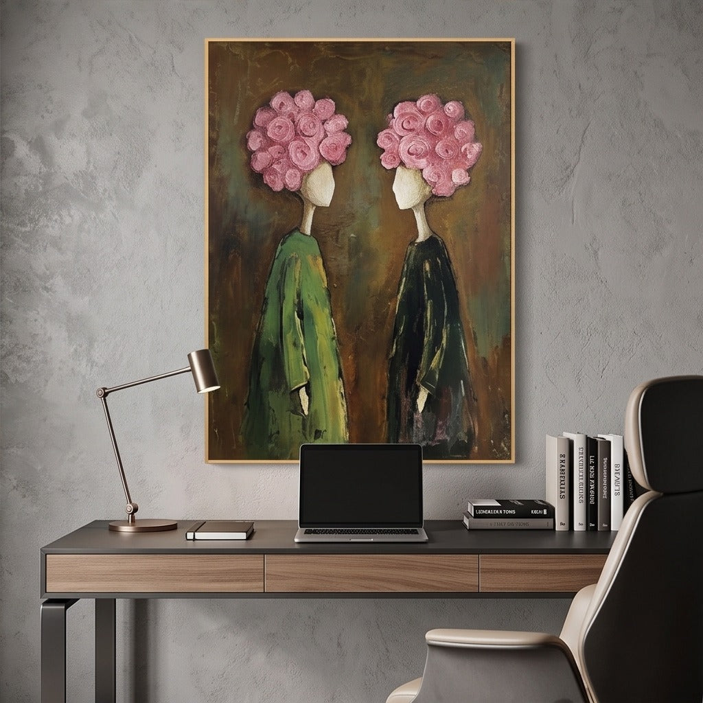 Surreal Floral Figure Wall Art #TO051