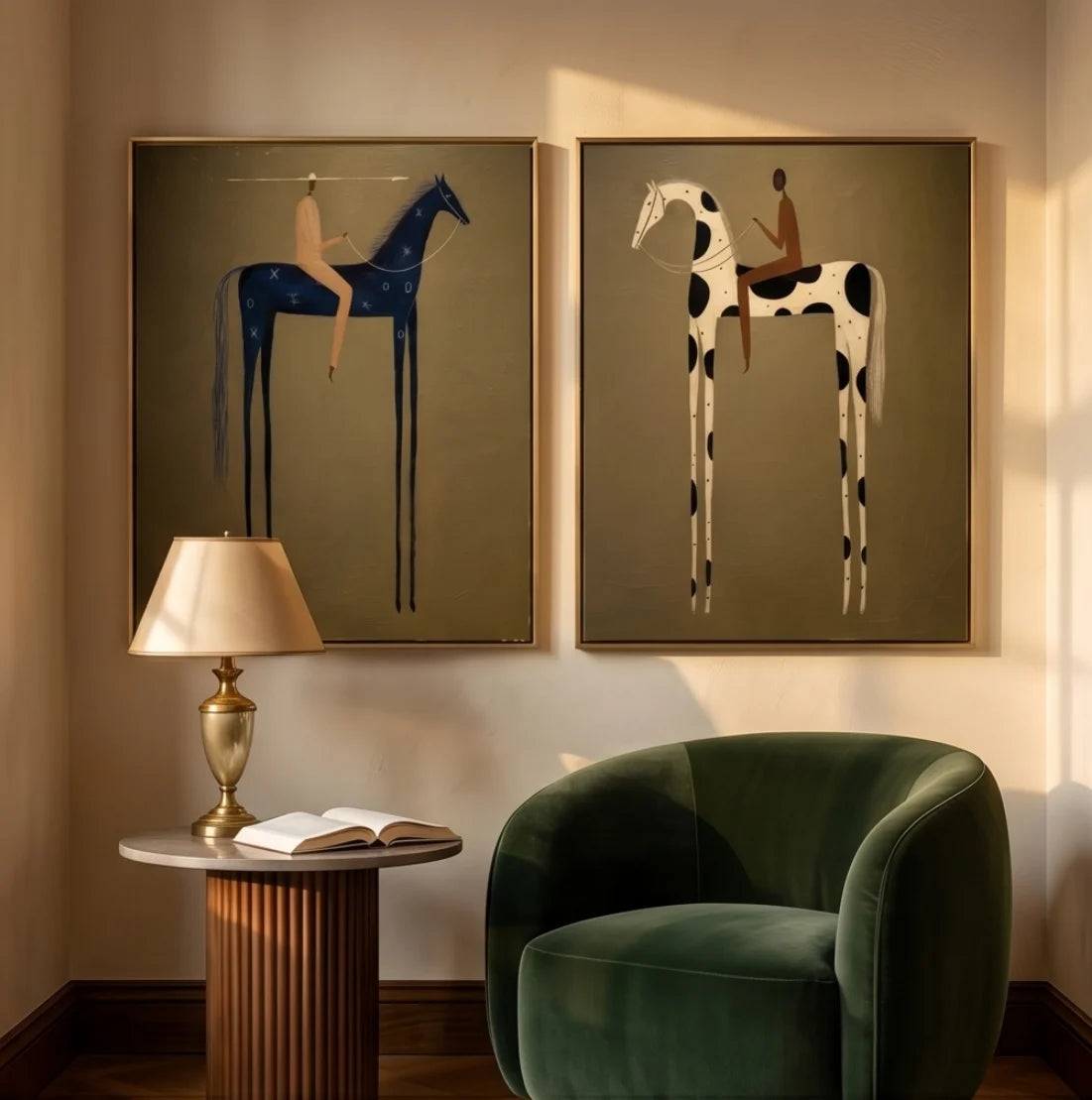 Surreal Figurative Horse Wall Art #MC119