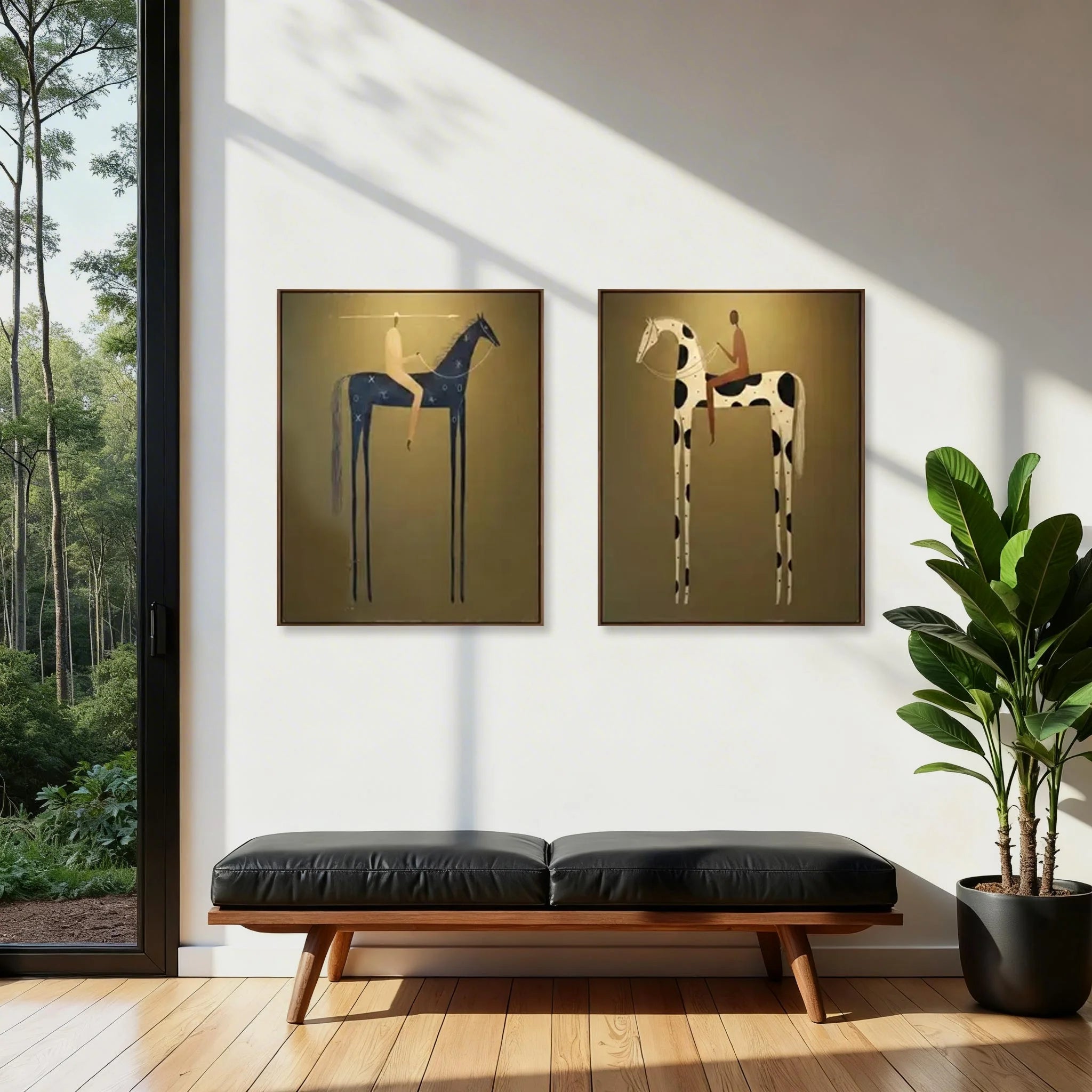 Surreal Figurative Horse Wall Art #MC119