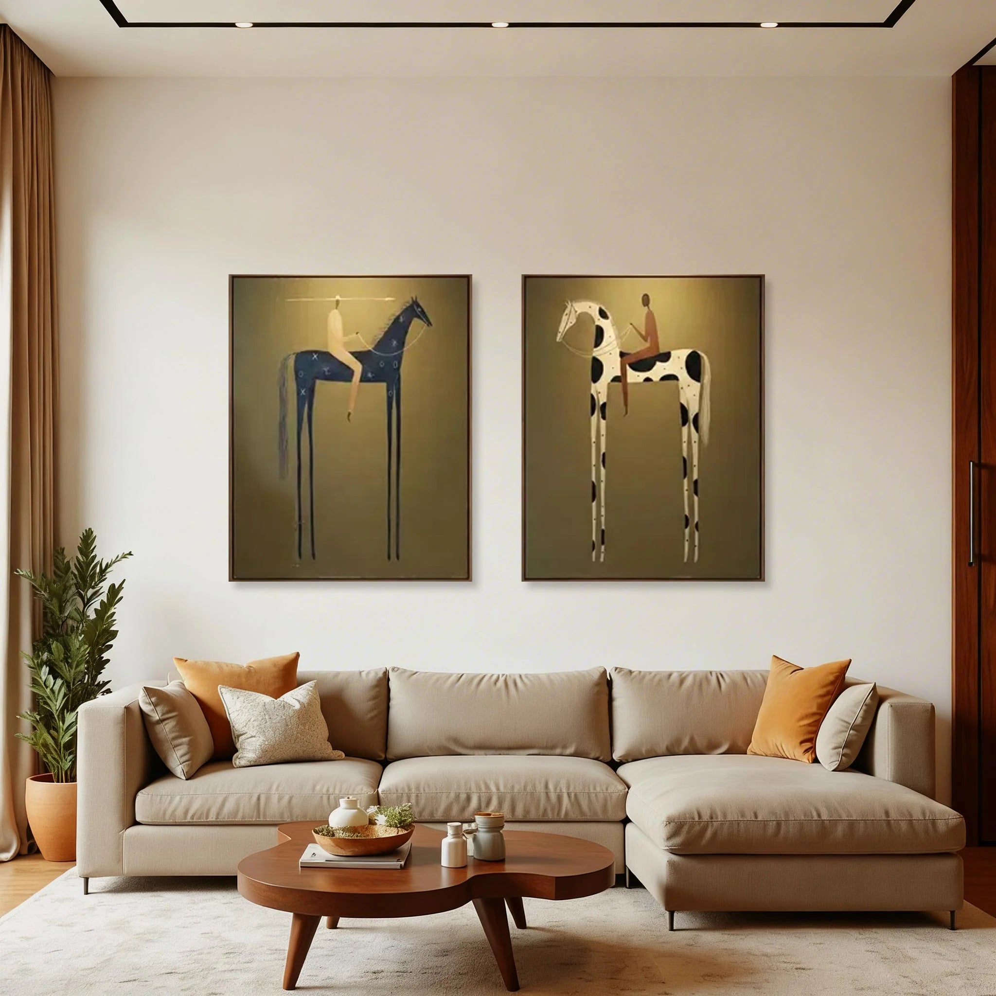 Surreal Figurative Horse Wall Art #MC119