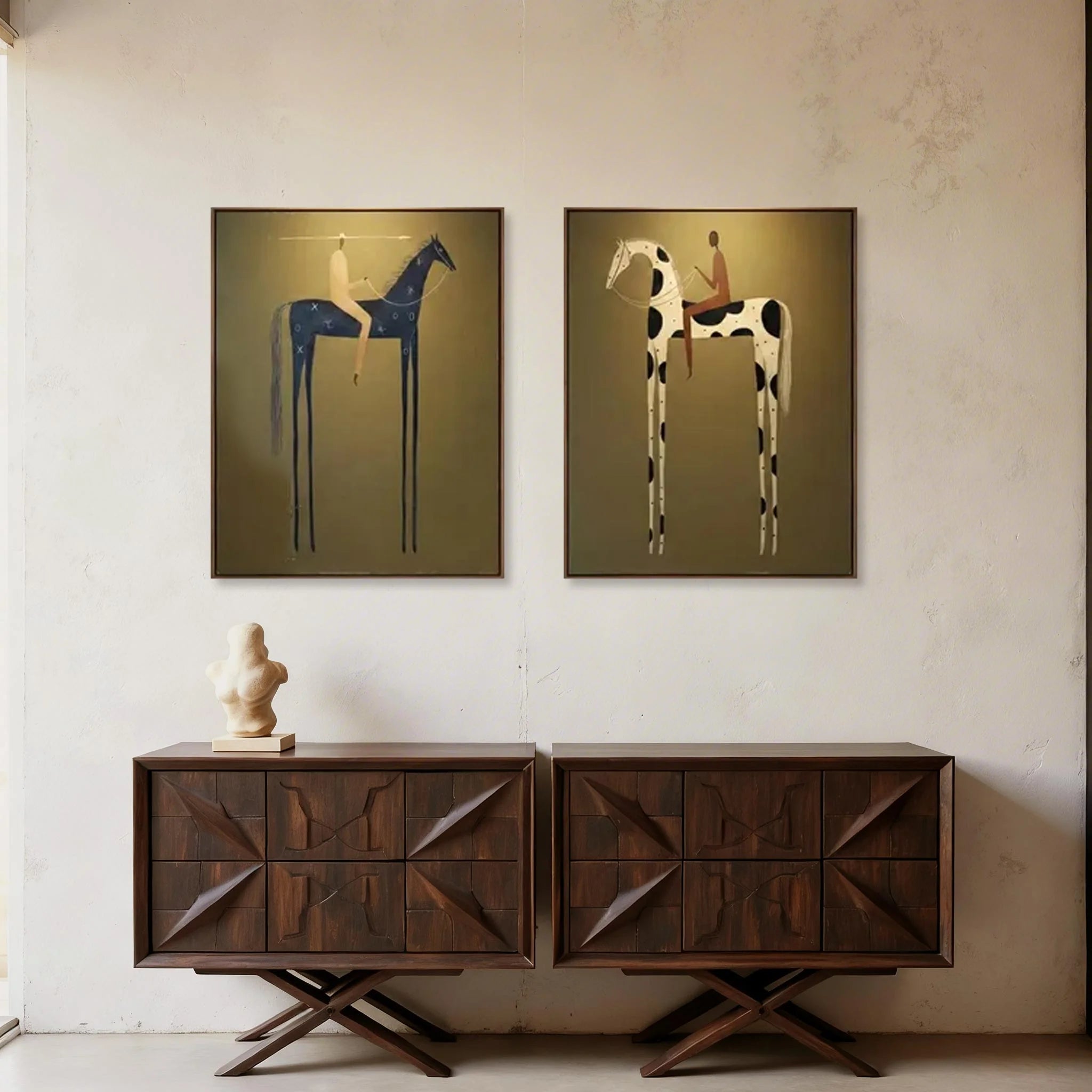 Surreal Figurative Horse Wall Art #MC119