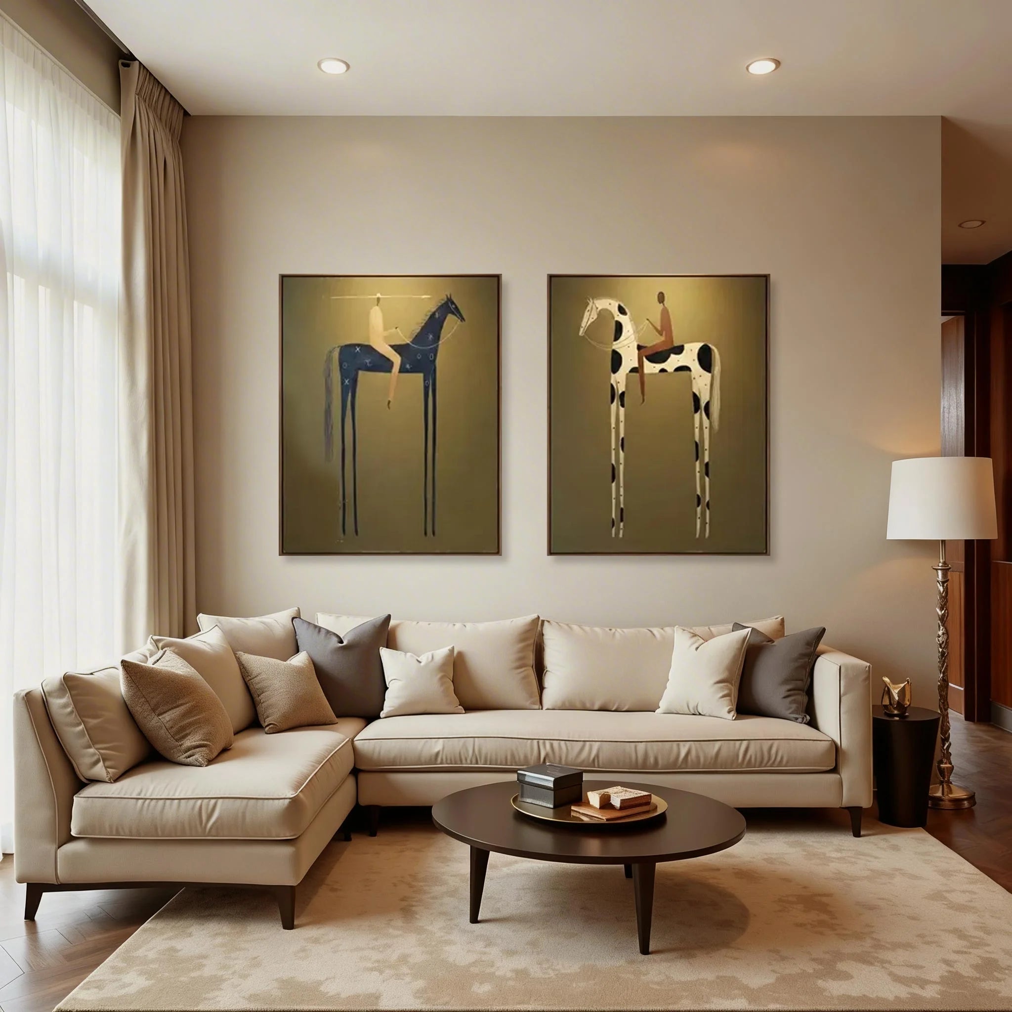 Surreal Figurative Horse Wall Art #MC119