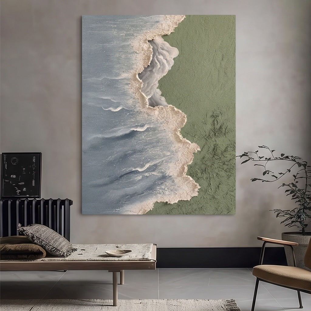 Textured Coastal Abstract Wall Art #TO192