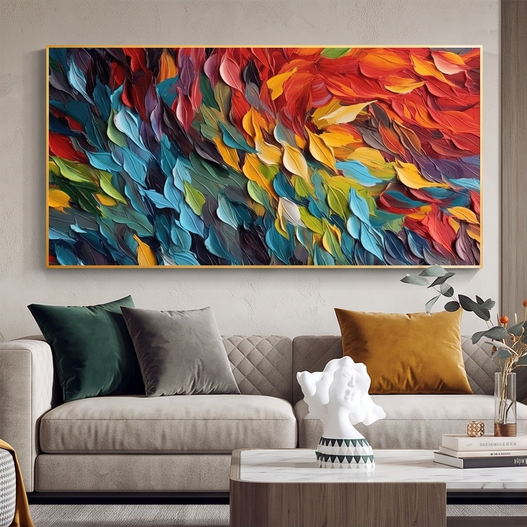 Textured Colorful Abstract Wall Art #TO217