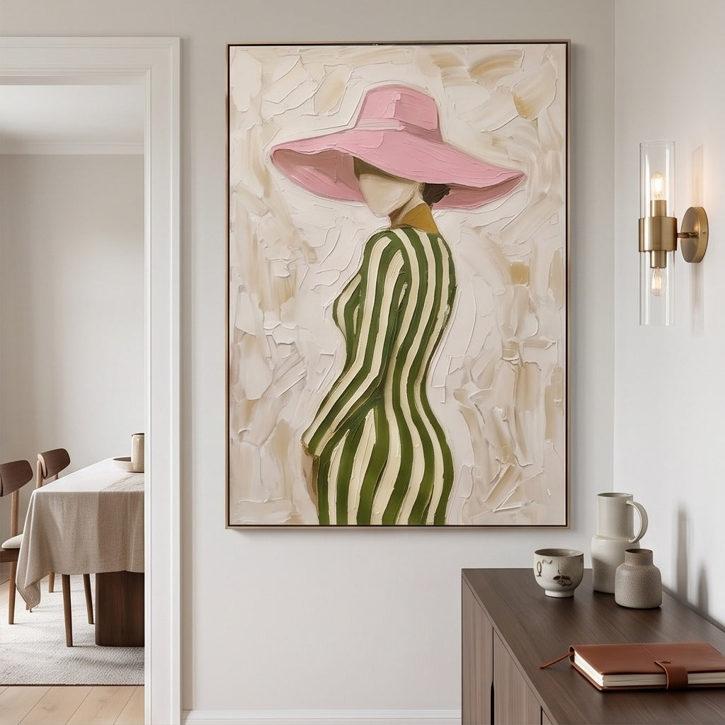 Textured Fashion Figure Wall Art #TO052