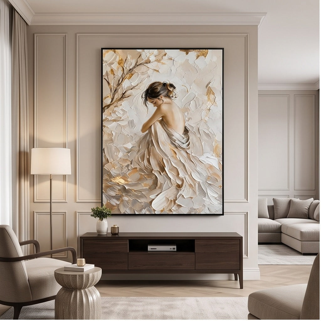 Textured Neutral Figurative Wall Art #TO002