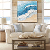 Textured Ocean Wave Wall Art #TO044