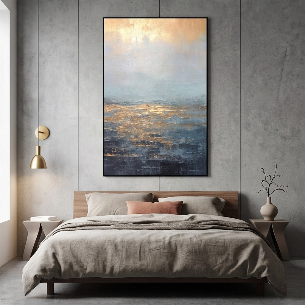 Textured Abstract Seascape Wall Art #TO098