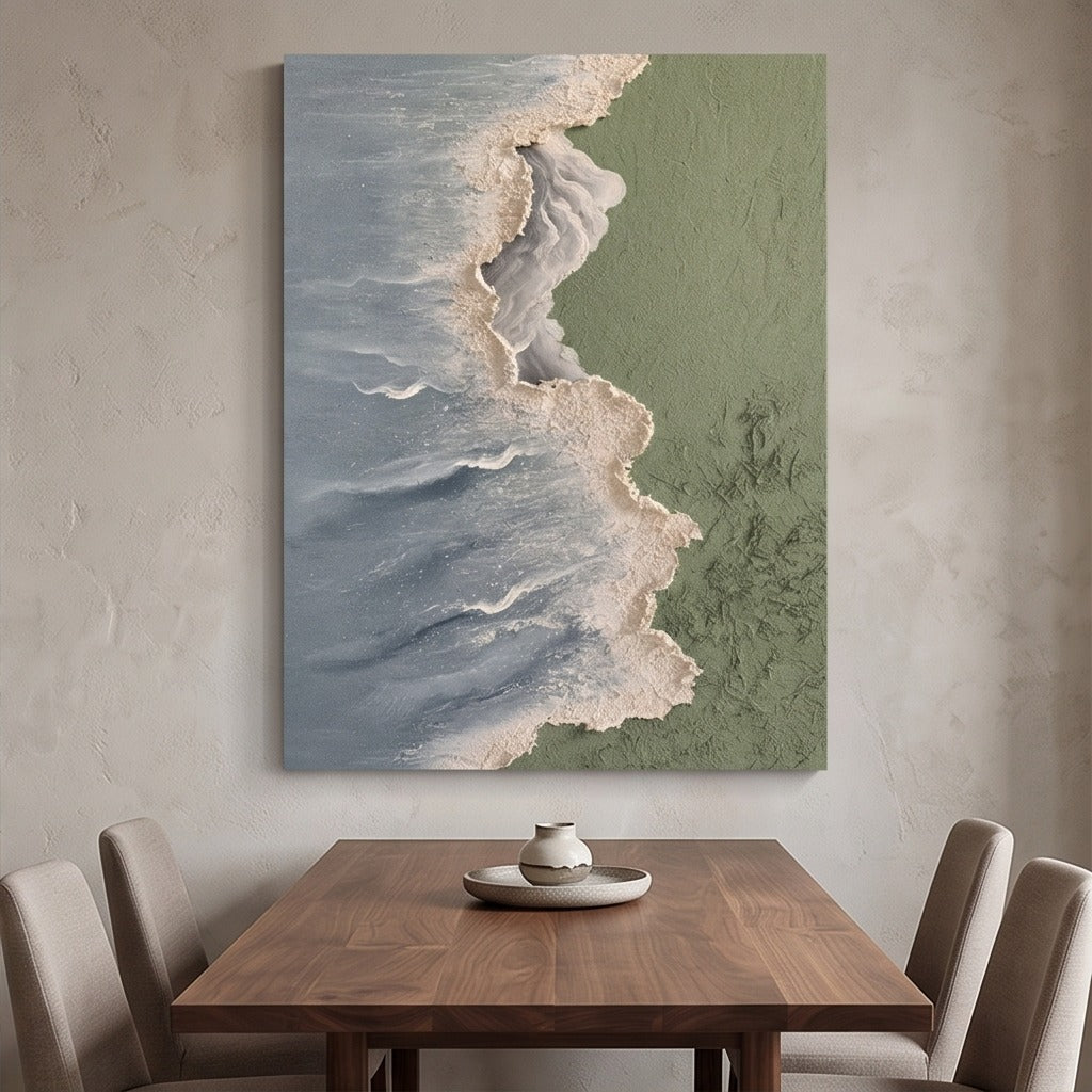 Textured Coastal Abstract Wall Art #TO192