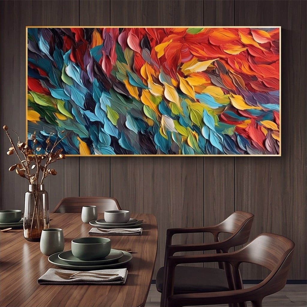 Textured Colorful Abstract Wall Art #TO217
