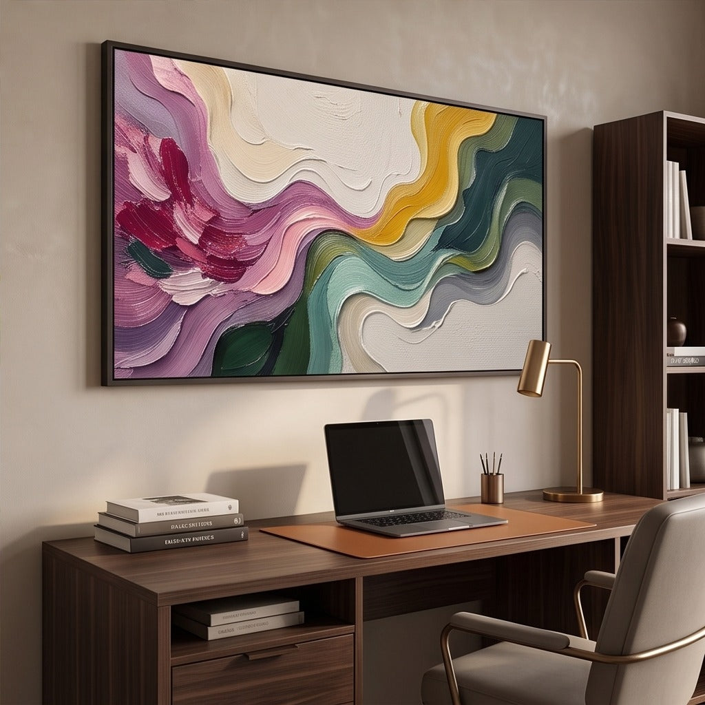 Textured Colorful Abstract Wall Art #TO069