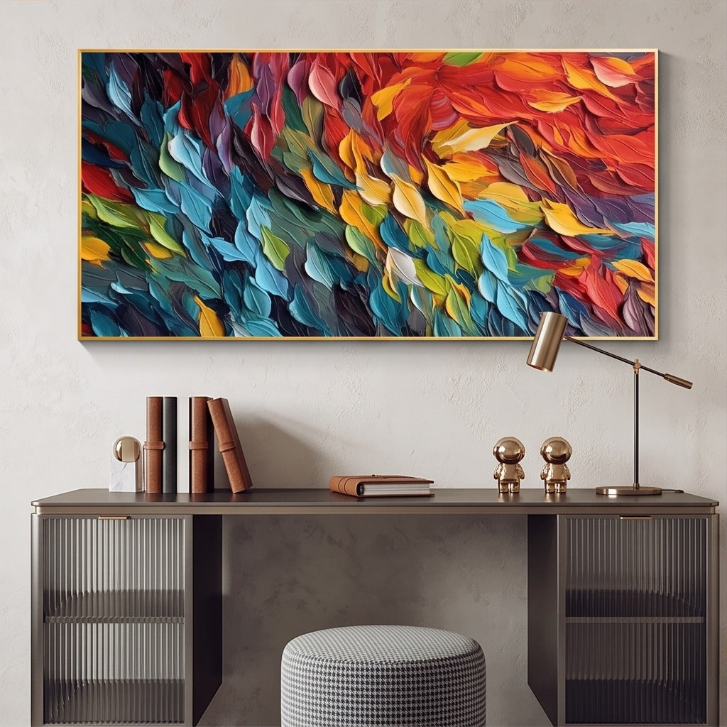 Textured Colorful Abstract Wall Art #TO217