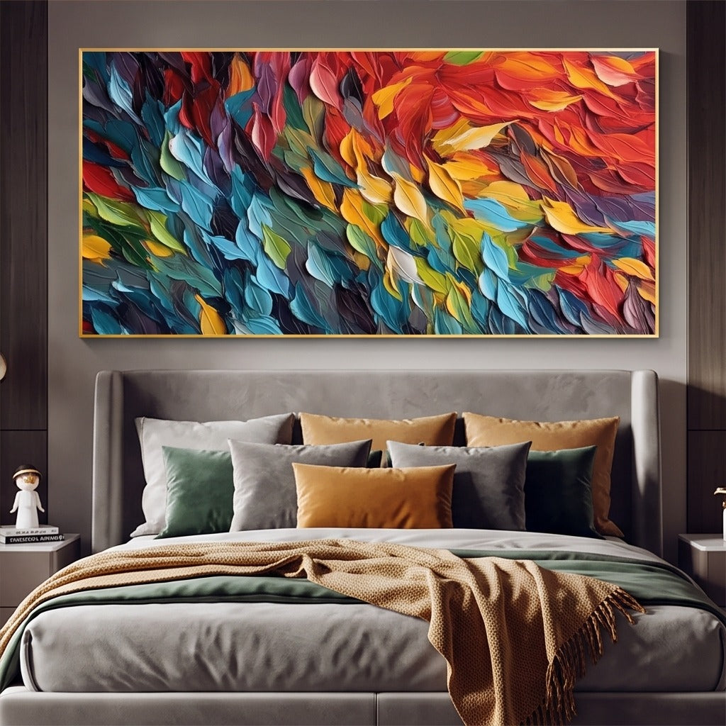 Textured Colorful Abstract Wall Art #TO217