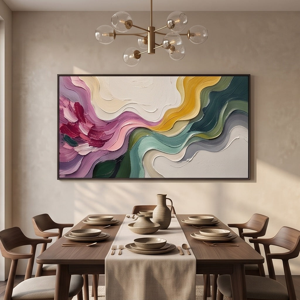 Textured Colorful Abstract Wall Art #TO069