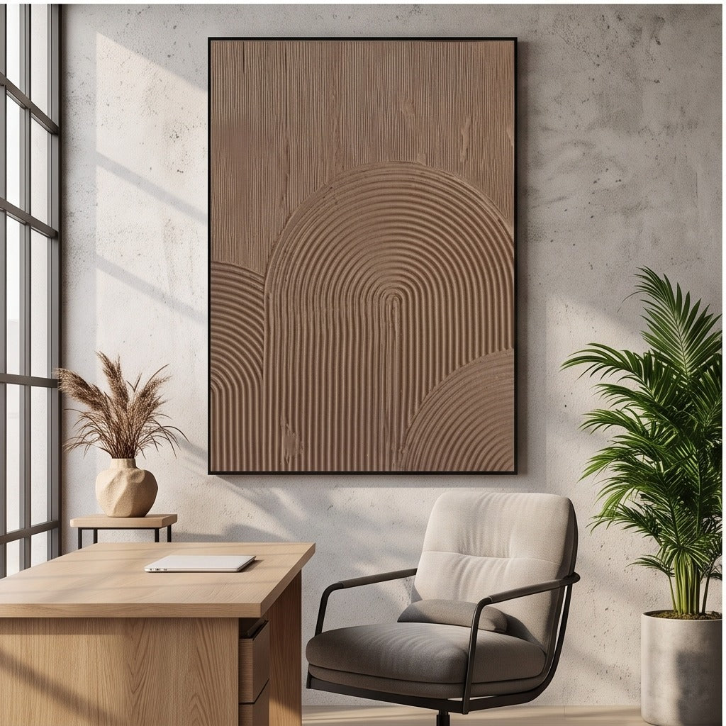 Textured Geometric Abstract Wall Art #TO533