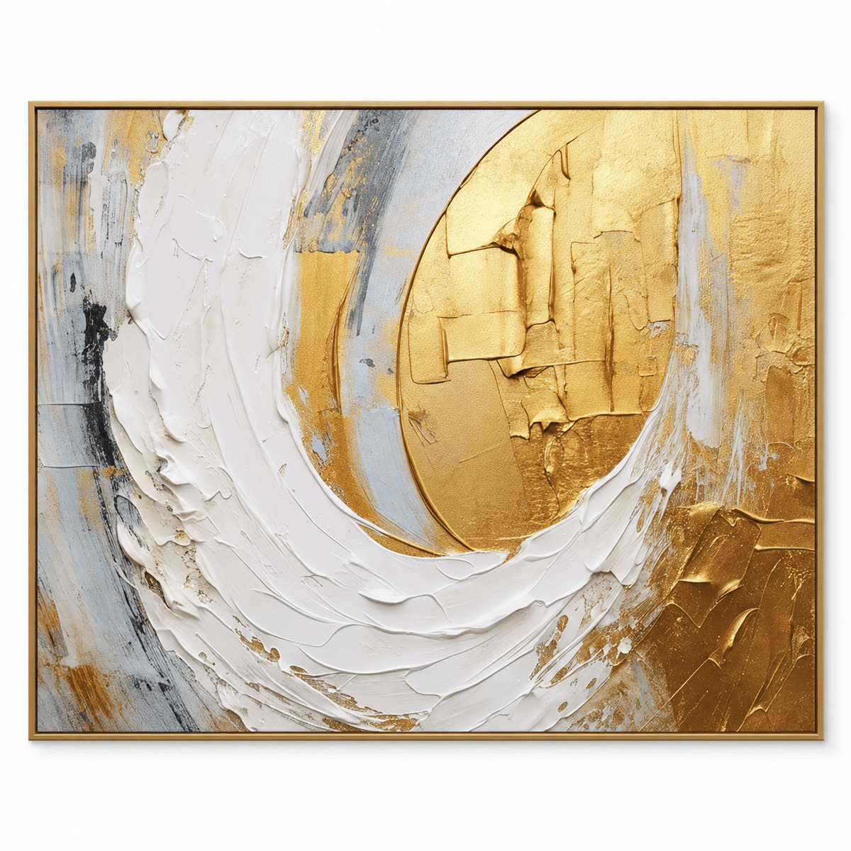 Textured Gold Abstract Wall Art #TO100