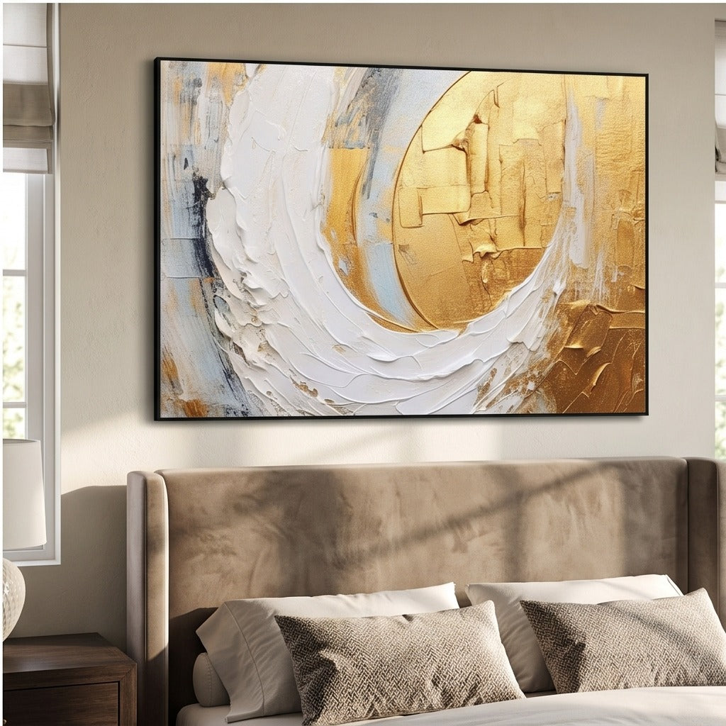 Textured Gold Abstract Wall Art #TO100