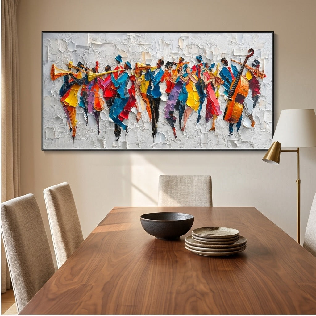 Textured Jazz Band Wall Art #TO153