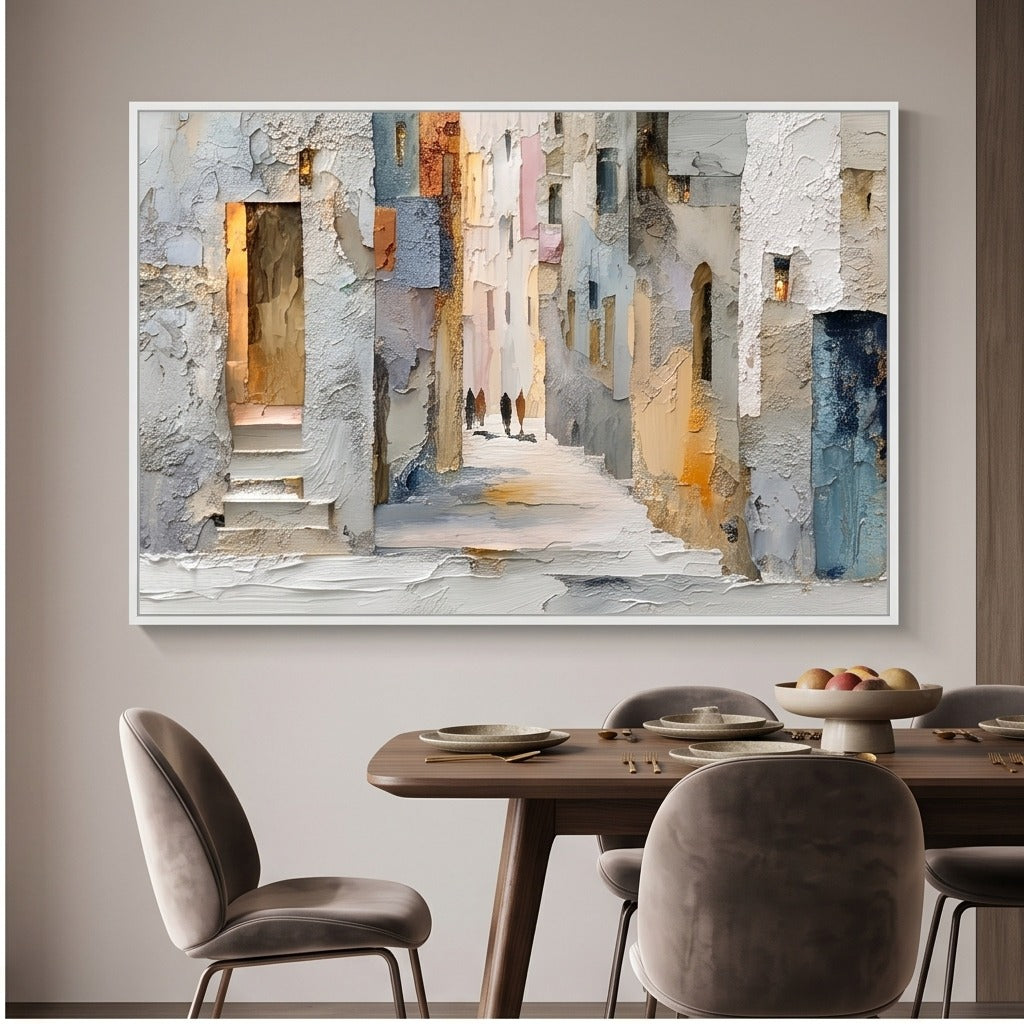 Textured Mediterranean Street Wall Art #TO205