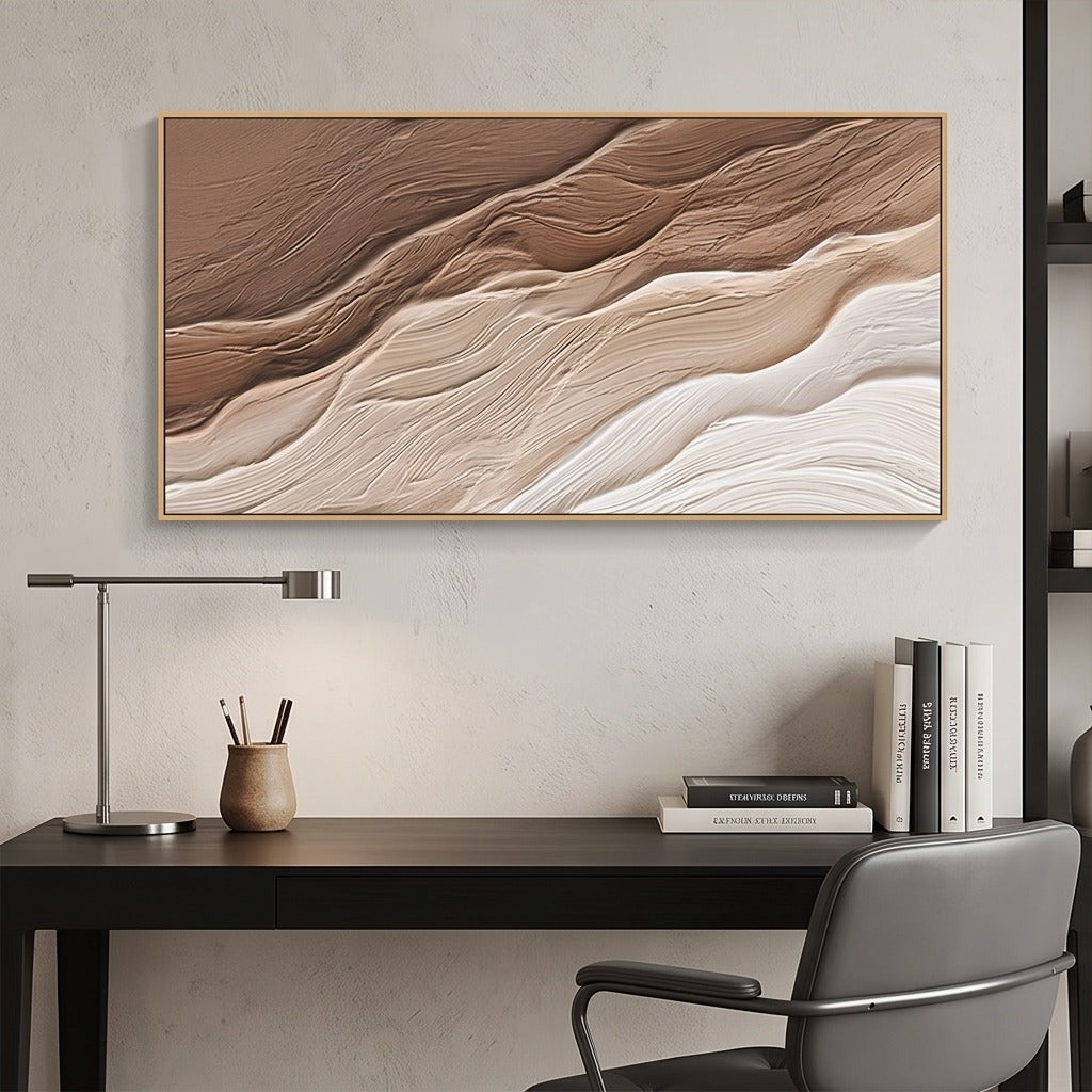 Textured Neutral Abstract Wall Art #TO239