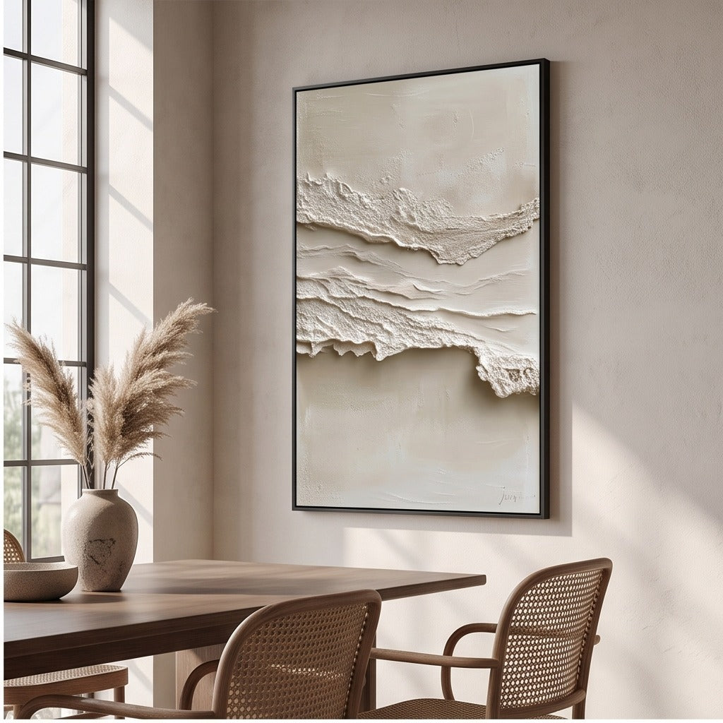 Textured Neutral Abstract Wall Art #TO040