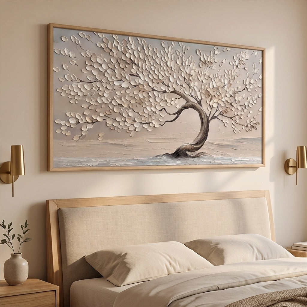 Textured Neutral Tree Wall Art #TO001