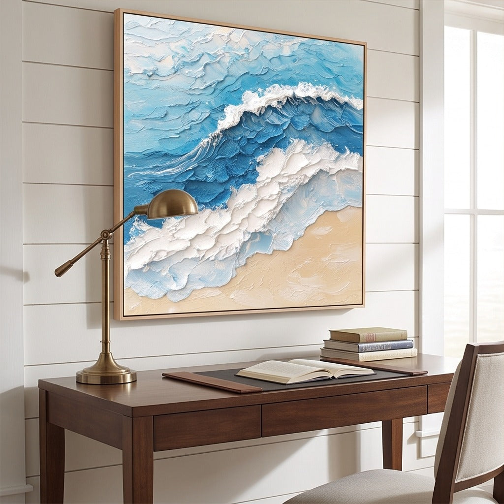 Textured Ocean Wave Wall Art #TO044
