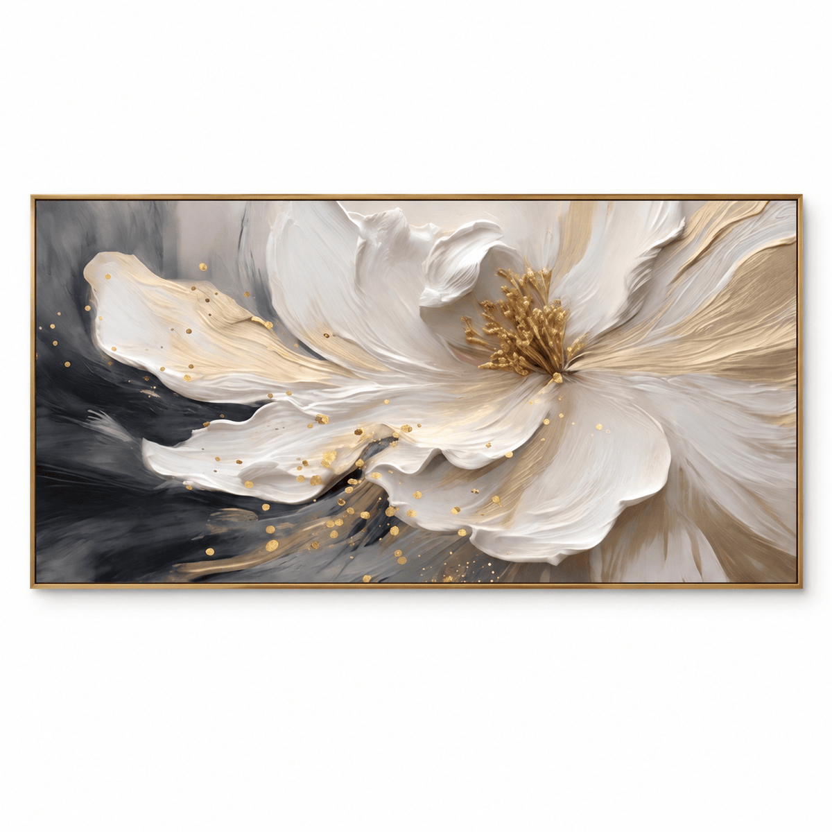 Textured White Flower Wall Art #TO168
