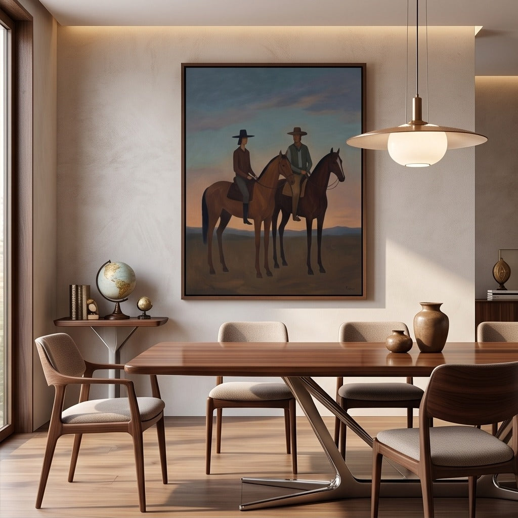 Western Horse & Rider Wall Art #TO067